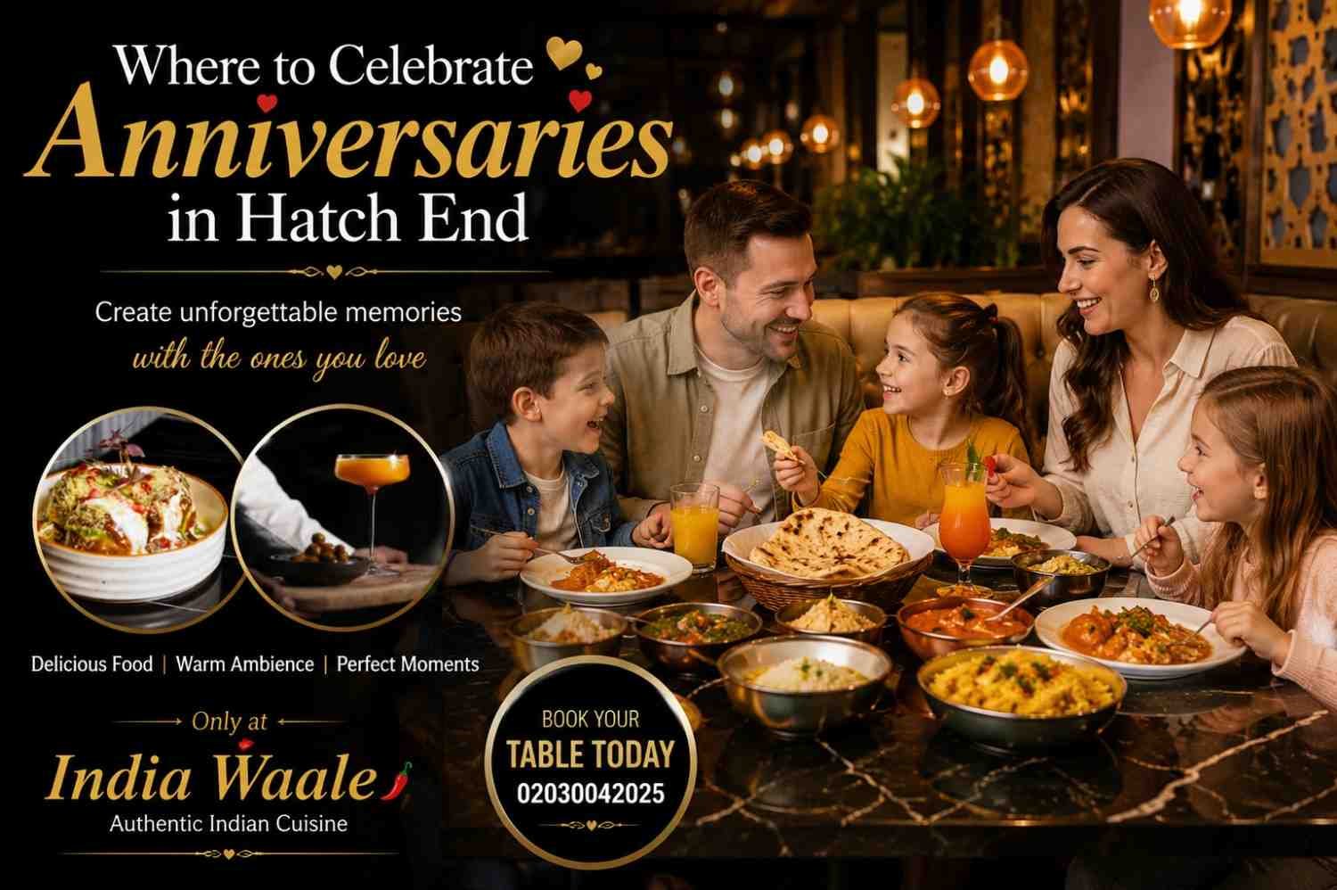 Where to celebrate anniversaries in Hatch End